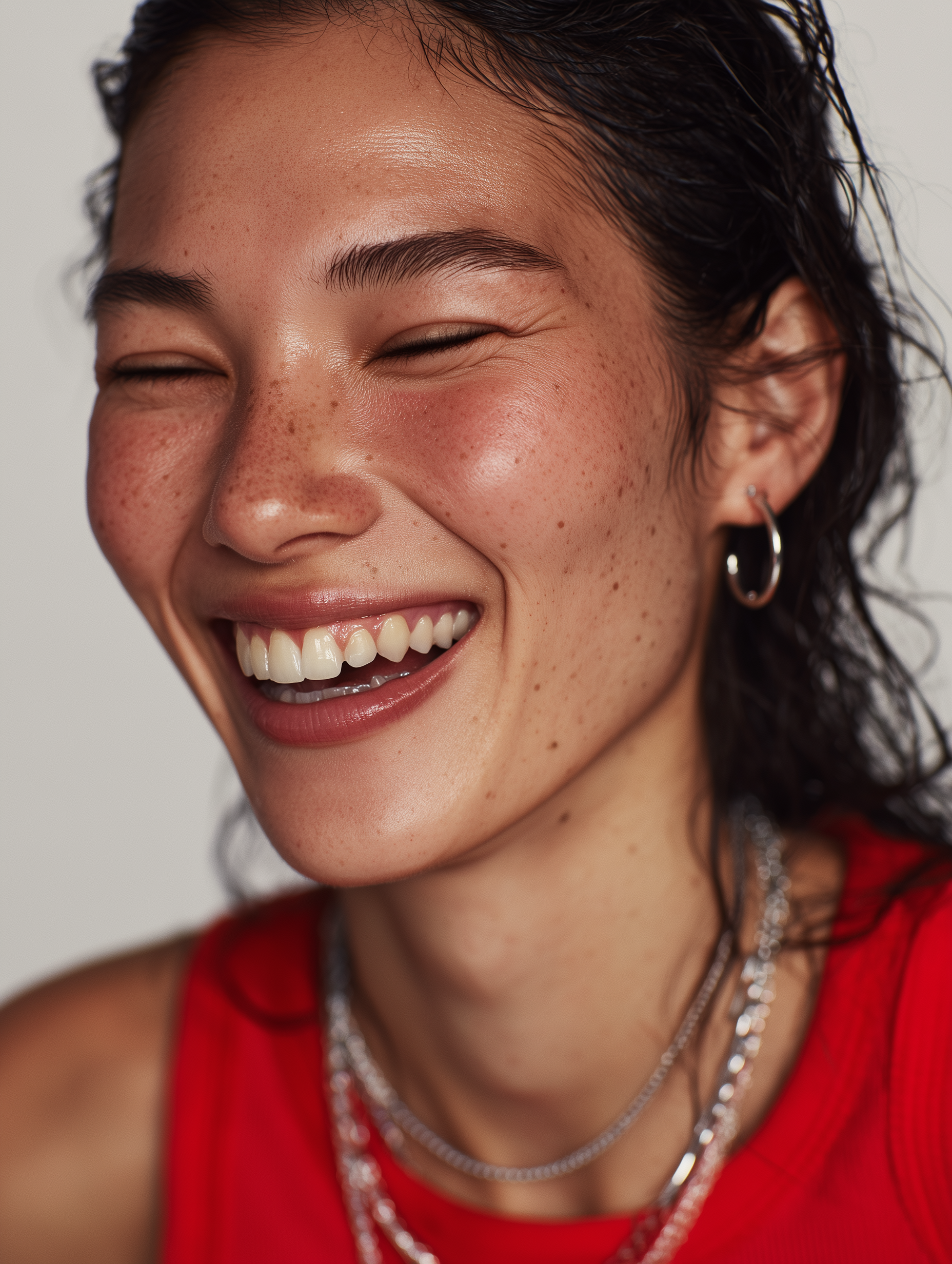 Frau im Einklang mit ihrem Zyklus nutzt Aenders Daily mit Vitamin B6 zur Regulierung der Hormontätigkeit