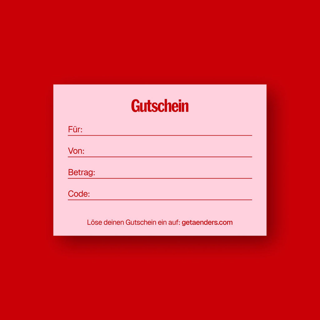 Aenders Gift Card - Self-care für deine Liebsten
