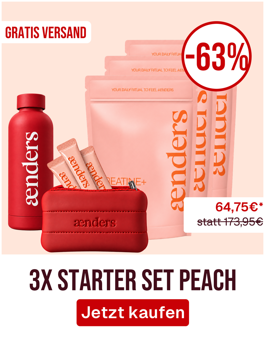 Starter Set 3x Peach mit Bottle + Bag im Spar-Abo