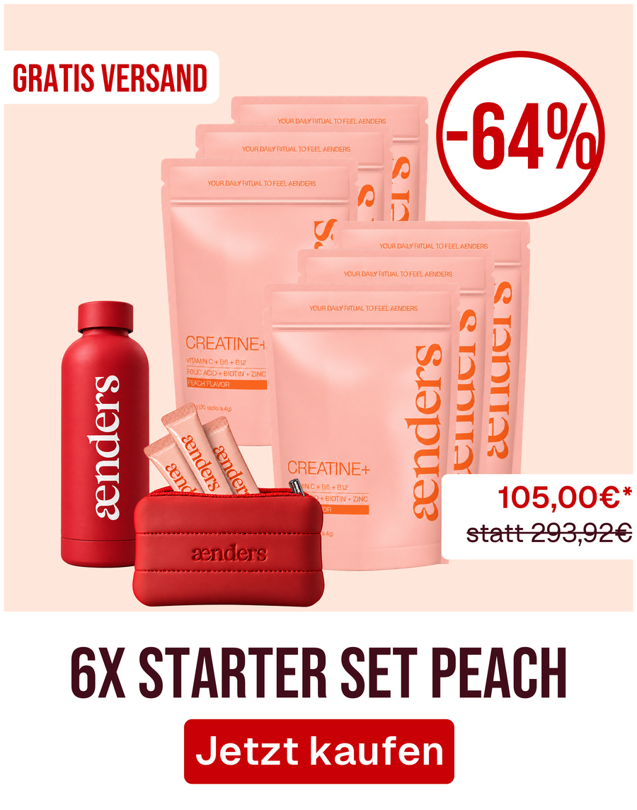 Starter Set 6x Peach mit Bottle + Bag im Spar-Abo