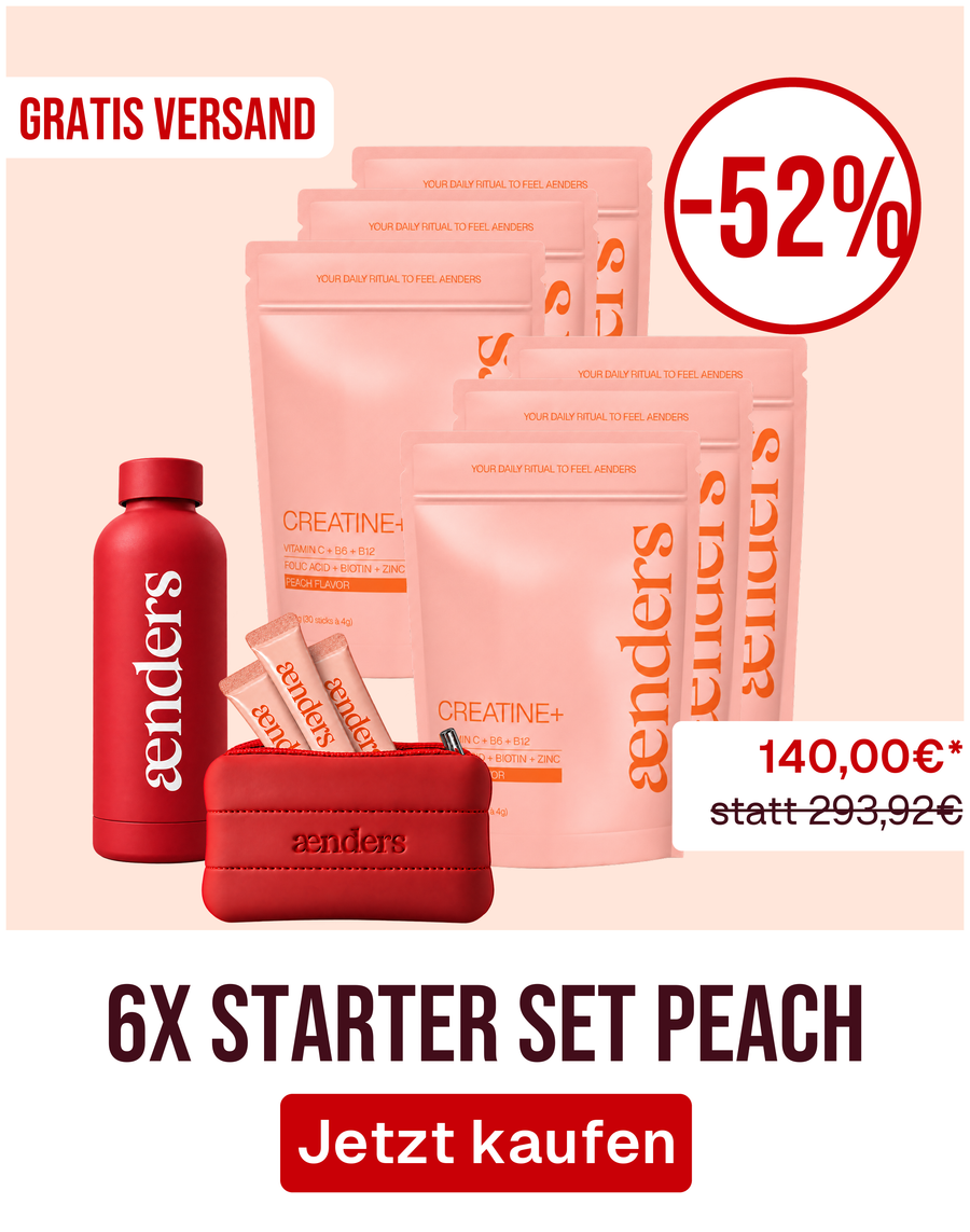 Starter Set 6x Peach mit Bottle + Bag Einmalkauf